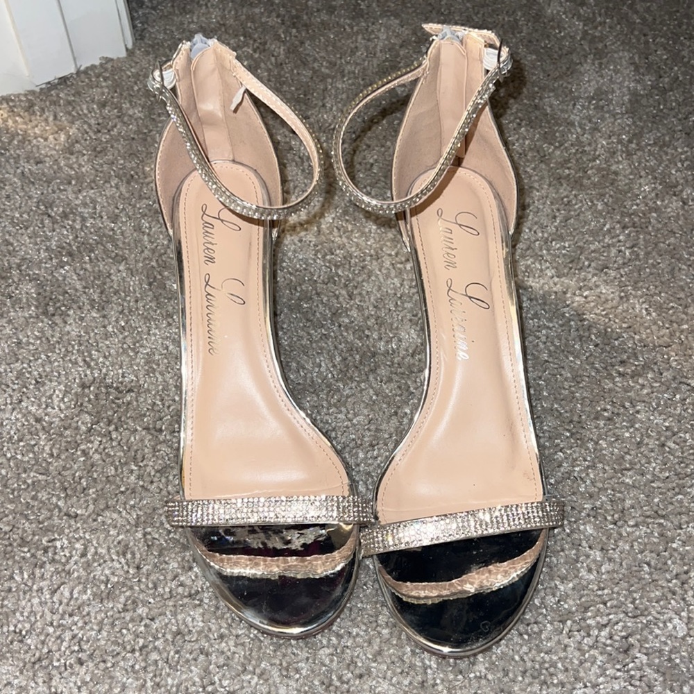 Small sparkly heels